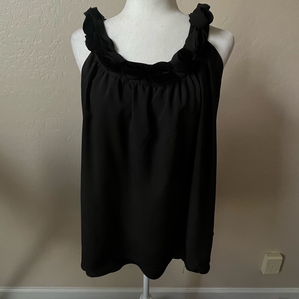 Miss Me Black Sleeveless Blouse Size M